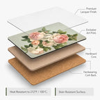 Pimpernel Antique Roses Placemats - Beige, Set of 4 - Image 2