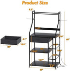 Heavy Duty 3D Printer Stand with Filament Storage & Power Outlet (Black) - Image 2