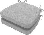AAAAAcessories Chair Cushions for Dining Chairs, 17 x 16 x 2 in, Set of 2 by AAAAAcessories