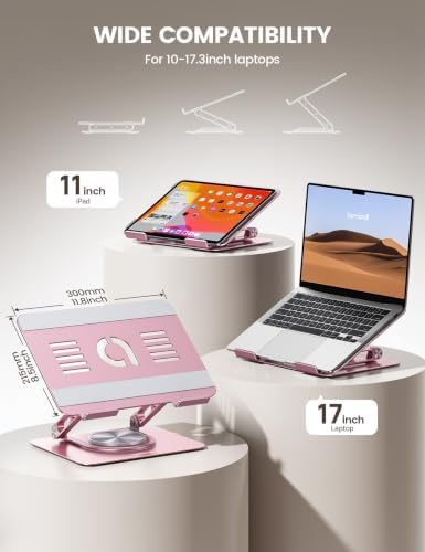 Lamicall Adjustable Laptop Stand for Desk Projector Mounts for 10-17.3'' - Image 2