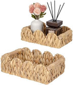 Kriitools Scalloped Toilet Paper Storage Basket for Over Toilet Shelf by Kriitools