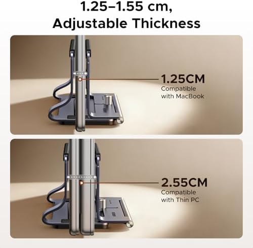 UGREEN 2-in-1 Laptop Stand for Desk, Horizental & Virtical Laptop Holder - Image 6