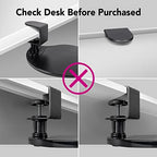 EHO Clamp-On Mouse Platform with Gel Wrist Rest, 360° Rotating Under Desk Mouse Tray with Slide-in Storage, Ergonomic Space-Saving Armrest for Left or Right-Hand Use, TAA-Compliant - Image 6