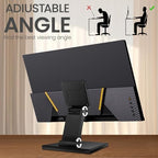 Jakeko Lay Flat Low Profile Monitor Stand - for 14-24" Screens Ergonomic Adjustable Desktop Mount with 100x100mm Compatibility - Steel - Image 6