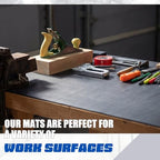 Drydiet 1 Pcs Work Bench Mat Top 30 x 60, PU Leather Tool Box Drawer Liner Tool Box Mat, Cuttable Workbench Pad, Easy Clean, Scratch Resistant Non-Slip Pad, Protect Workbench Tabletop Countertop - Image 5