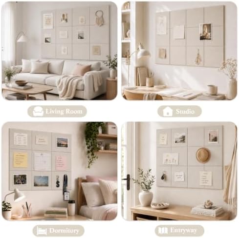 48" x 36" Decorative Bulletin Boards, Large Cork Board Alternative - Image 5