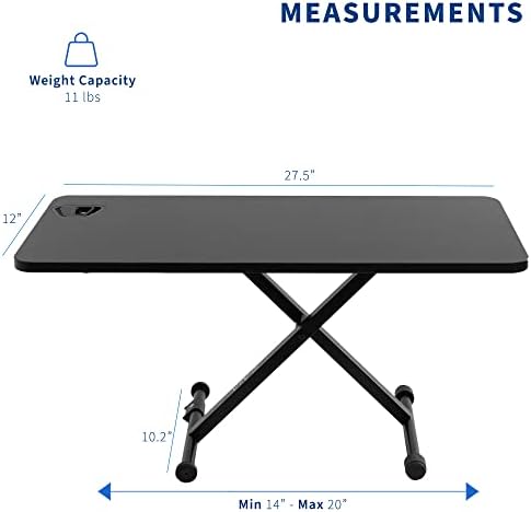 VIVO Black 28 in Single Top Standing Desk Converter, DESK-V011F - Image 6
