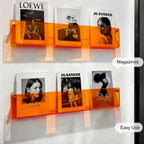 ROYALITA 2-Pack Acrylic Magazine Holder Brochure Holder, Orange 36 Inch - Image 6