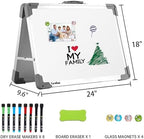 Tankee Dry Erase Board 18x24 Double Sided Magnetic Whiteboard with Stand - Image 5