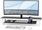 Dual Monitor Stand Riser, 31.5 Inch by ERGOCOLLECT