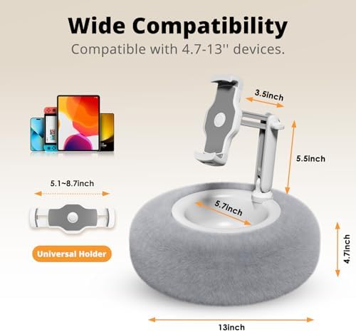 SupeDesk Tablet Pillow Stand with Snack Bowl for Bed, Kindle and iPad - Image 5