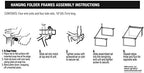 Officemate Hanging File Frames, Letter Size, Rails fits 24 to 27, Files Cabinet, Steel, 2 Sets (91999), Silver (Pack of 12) - Image 4
