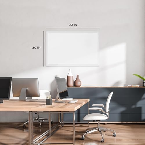 U Brands Farmhouse White Frame, 20 x 30 in, Magnetic Dry Erase White Board - Image 2
