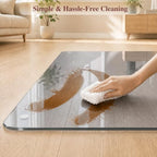 Tempered Glass Chair Mat for Carpet, 48"x80" Grey Floor Mat - Image 6