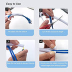 Cable Management Sleeve, Split Design, 25FT - 1 Inch, White - Image 6