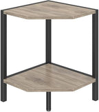 Creso hom Corner Shelf Stand, 2 Tier Industrial Corner Bookshelf by Cresohom