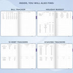 Clever Fox Budget Planner Pro with Cash Budgeting Envelopes, Periwinkle - Image 5