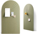 Large Arched Felt Bulletin Board 47.2''×25.5'', Olive Green by FLUXYNARA