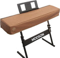 Keyboard Piano Cover Digital Piano Dust Covers Luxury Soft and Premium Surface Thickening Electronic Organ Covering Keyboard Update Encasement (Brown) by Mooson