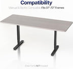 VIVO Dark Gray 71 x 30 in Solid Table Top, DESK-TOP71G - Image 4