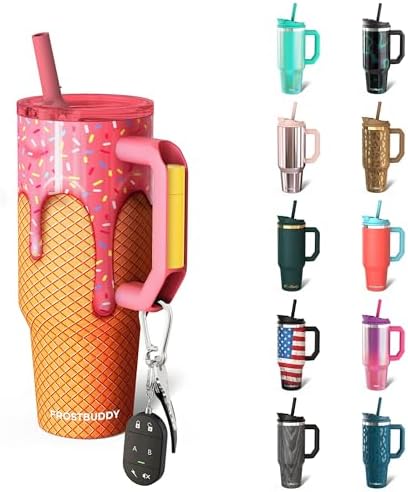 Frost Buddy Thicc Buddy 40oz Tumbler - Spill-Proof Flip Lid (Ice Cream) by FrostBuddy