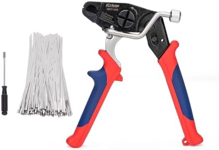 iCrimp One-Handed Zip Tie Gun for Tension & Cutting Zip Ties by IWISS