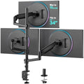 WALI Stacked Triple Monitor Mount for 13-34 inch Screens, 19.8 lbs per Arm by WALI