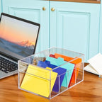 Mooliwe Index Card Holder Acrylic Organizer 50 Dividers, 5 x 8 Inch - Image 5