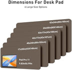 Aothia Faux Leather Desk Mat - Large Mouse Pad, Non-Slip PU Leather Blotter, Waterproof Writing Surface for Office and Home (Coffee, 63" x 24") - Image 5