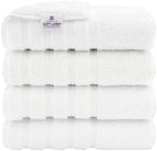 American Soft Linen 100% Cotton Luxury Turkish Towels, 4 PC Bath Towel Set by AmericanSoftLinen