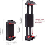 Kado Metal Portable Monitor Stand Tripod, Phone/Tablet Clamp for Desk - Image 5