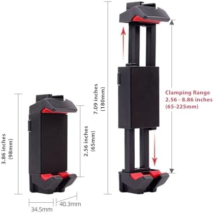 Kado Metal Portable Monitor Stand Tripod, Phone/Tablet Clamp for Desk - Image 5