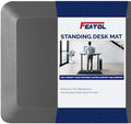 FEATOL Anti Fatigue Mat for Standing Desk & Kitchen Floor, 9/10 Extra Thick by FEATOL