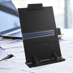 Adjustable Desktop Document Holder and Reading Book Stand with Paper Clip and Line Guide for Typing and Office Use - Image 7