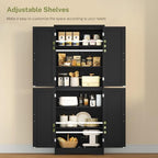 TEENFON Storage Cabinet with Doors & Adjustable Shelf - Image 5