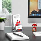 NIUBEE 6 Packs Acrylic Brochure Holder 4‘’, Pamphlet Flyer Display Stand - Image 6