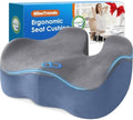 BlissTrends Extra Thick Seat Cushion for Office Chair & Car Seat, Grey&Blue by BlissTrends