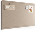 Fluxynara 35.4" x 23.6" Bulletin Board, Taupe by FLUXYNARA