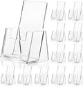 Hillban 10 Pcs 2.5" X 3.5" X 1.75" Vertical Acrylic Business Card Holder by Hillban