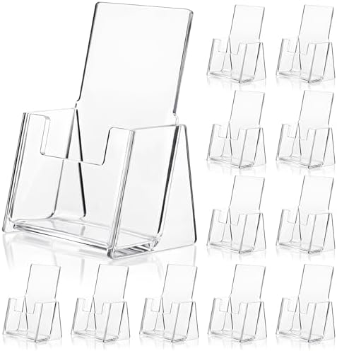 Hillban 10 Pcs 2.5" X 3.5" X 1.75" Vertical Acrylic Business Card Holder by Hillban