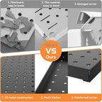 WALMANN 4 PCS 12x24 in Pegboard Panels, 24x48 in Wall Tools Pegboard - Image 5