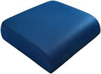 YOUFI Extra Thick Large Seat Cushion, Gel Memory Foam Cushion with Carry Handle Non Slip Bottom, Pain Relief Coccyx Cushion for Wheelchair Office Chair (Blue, 19" x 17.5" x 4") by EnjoyComfortableSitting