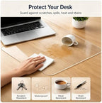 Clear Table Protector, 19.7x61in, 3mm Thick Ultra Smooth Vinyl - Image 4