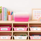 Defresit 12 Pcs Letter Size Flat Storage Paper Trays for Classroom - Image 6