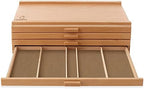 7 Elements 4 Drawer Wooden Artist Storage Supply Box for Pastels, Pencils, Pens, Markers, Brushes and Tools - Image 5
