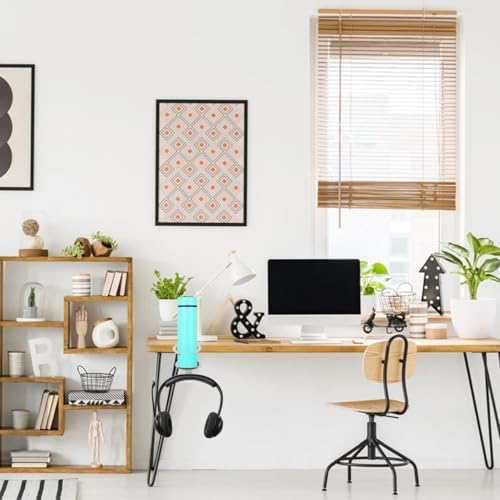 Vaguelly Headphone Hanger Hook Adjustable Under Desk Holder for Headsets and Drink Cups Easy Installation Design for Office - Image 7