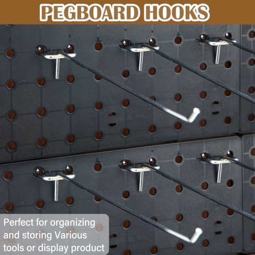 Shimeyao 200 Pcs Peg Board Hooks Stainless Steel Pegs,10 Inch,Silver - Image 4