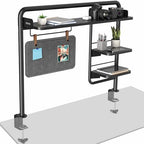 VIVO Black Clamp-on 38 inch Desktop Shelving System, DESK-SHELF38A by VIVO