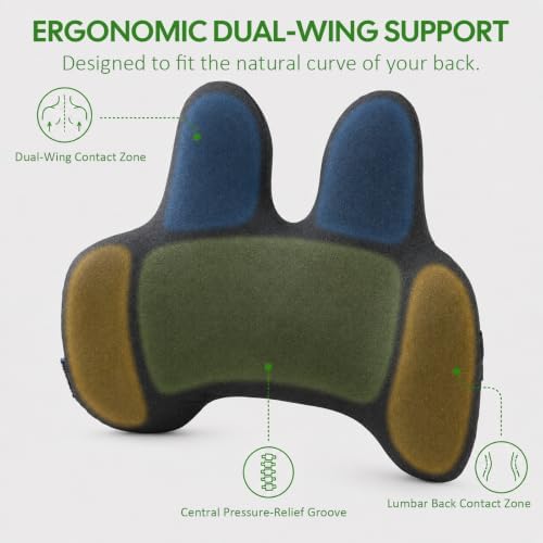 Slim Lumbar Support Pillow for Car Seat and Office Chair - Image 2