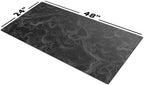 Gamer Boss - Gaming Mouse Pad - 48 x 24 Inches - 4mm Thick with Stitched Edges, Non-Slip Rubber Base, Premium Cloth Mousepad, Desk Mat for Laptop, Keyboard, Computer & PC (Mega, Topographic) - Image 2